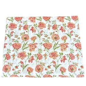 Laura Ashley Single Quilted Pillow Sham Floral Standard Queen Cottagecore
